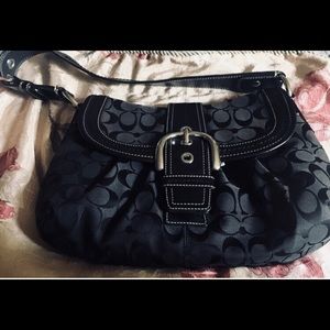 Black Coach hobo bag